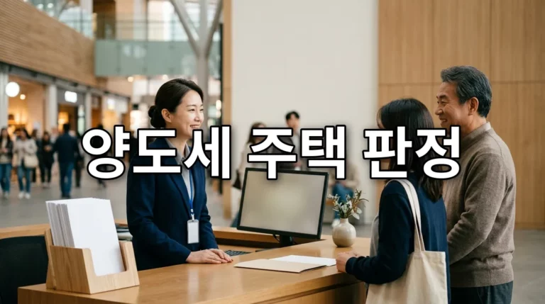 양도세 주택 판정