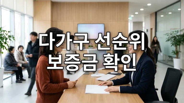 다가구 선순위 보증금 확인