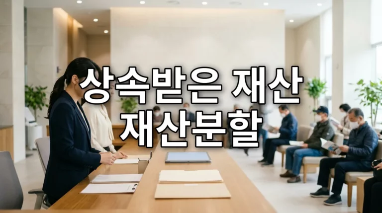 상속받은 재산 재산분할