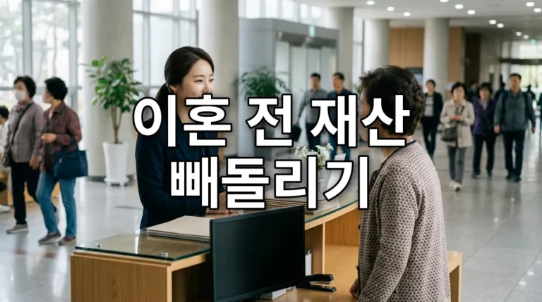 이혼 전 재산 빼돌리기