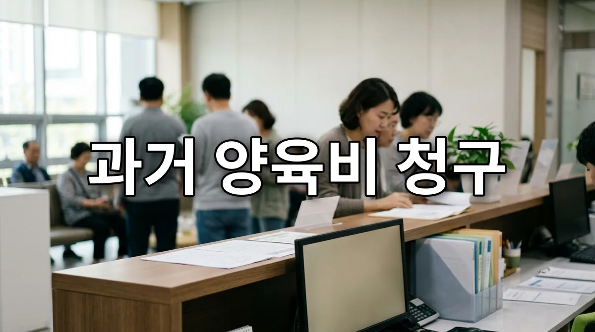 과거 양육비 청구