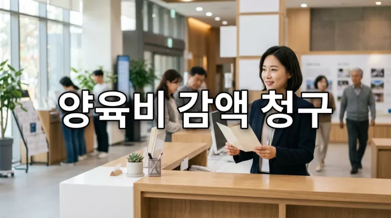 양육비 감액 청구