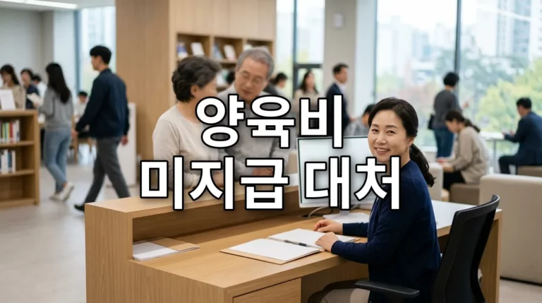 양육비 미지급 대처