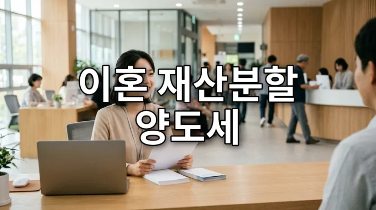 이혼 재산분할 양도세