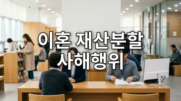 이혼 재산분할 사해행위