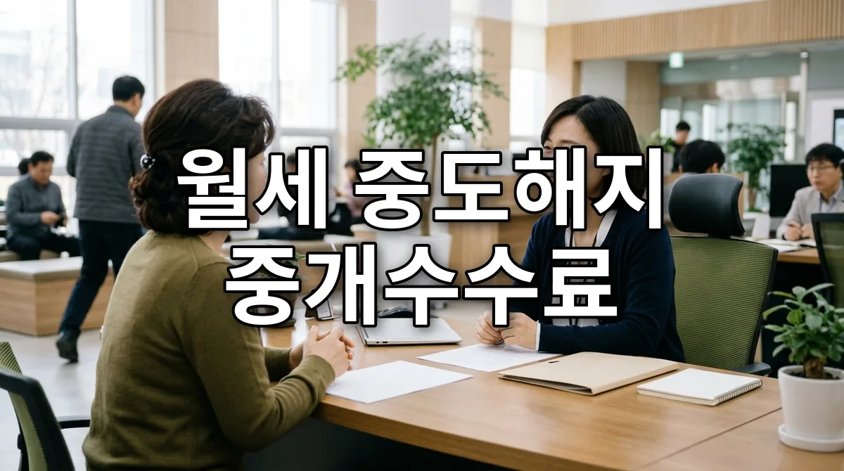 월세 중도해지 중개수수료