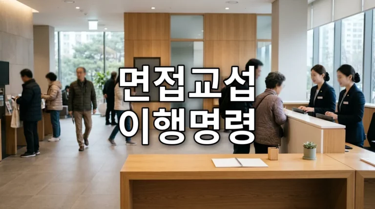 면접교섭 이행명령
