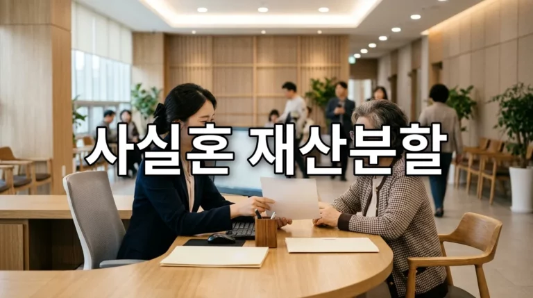 사실혼 재산분할