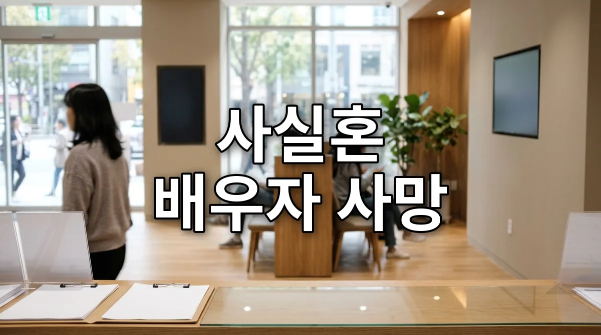 사실혼 배우자 사망