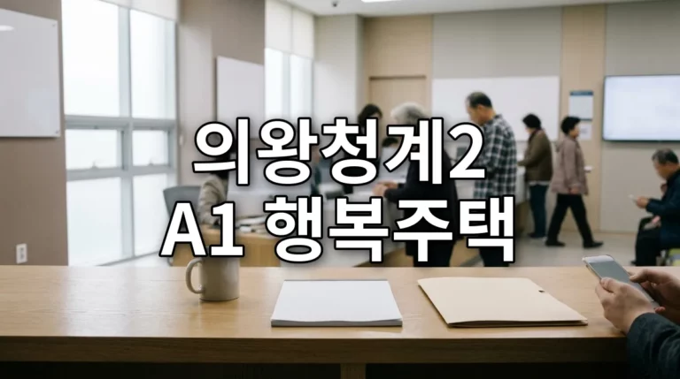 의왕청계2 A1 행복주택