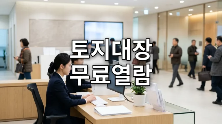 토지대장 무료열람