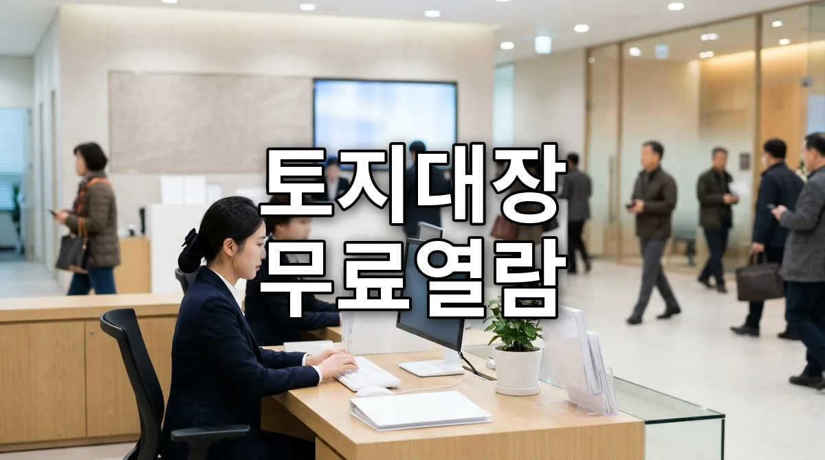 토지대장 무료열람