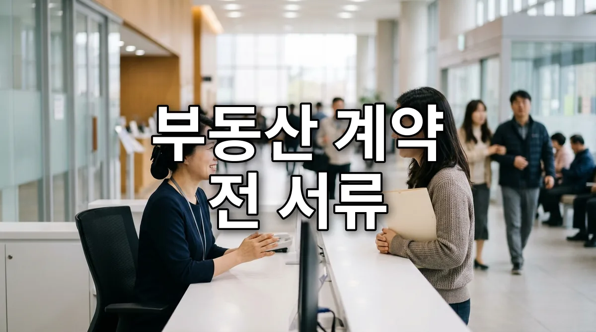 부동산 계약 전 서류