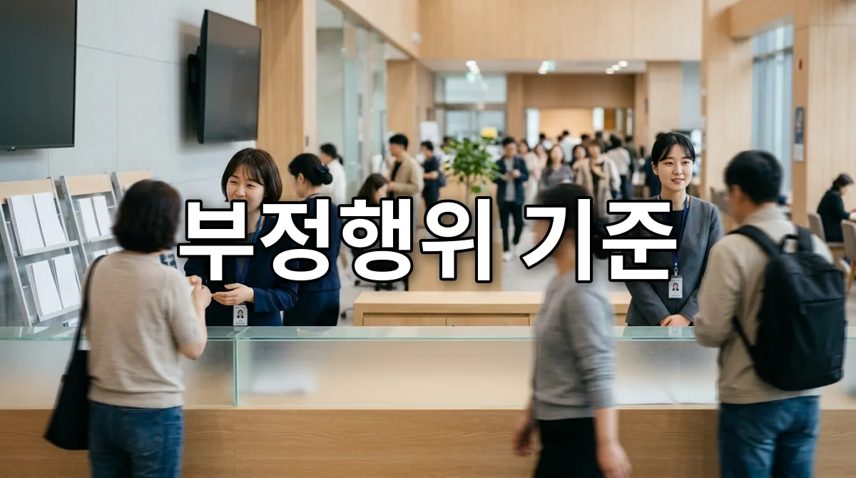 부정행위 기준