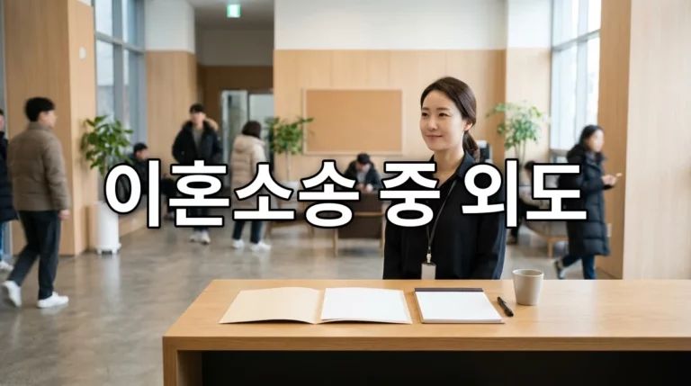 이혼소송 중 외도