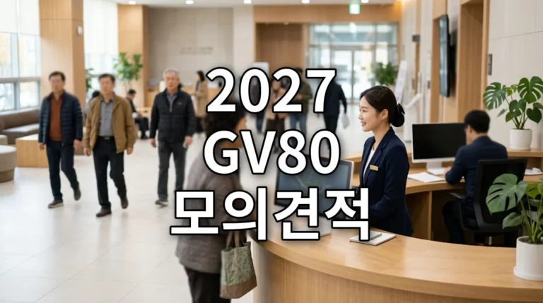 2027 GV80 모의견적