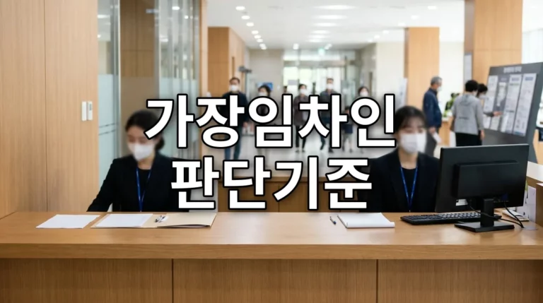 가장임차인 판단기준