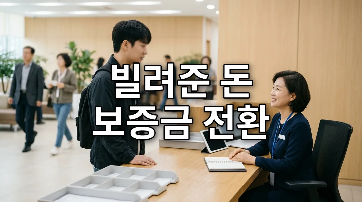 빌려준 돈 보증금 전환
