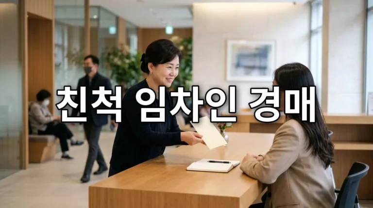 친척 임차인 경매