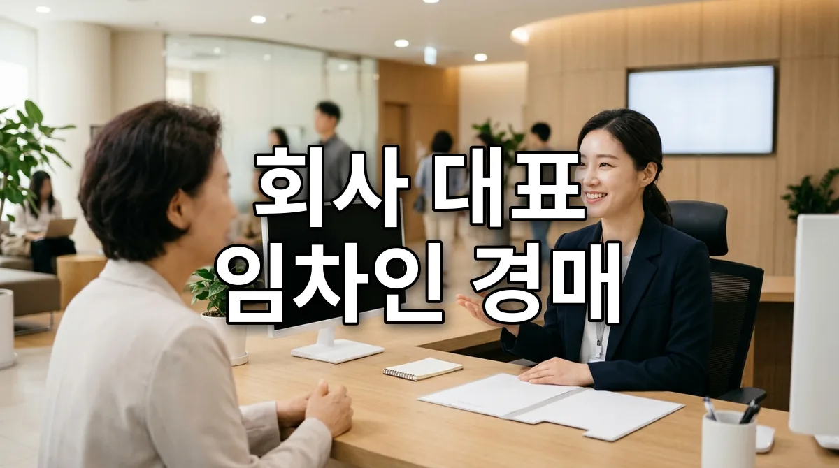 회사 대표 임차인 경매
