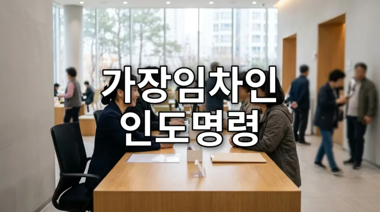 가장임차인 인도명령