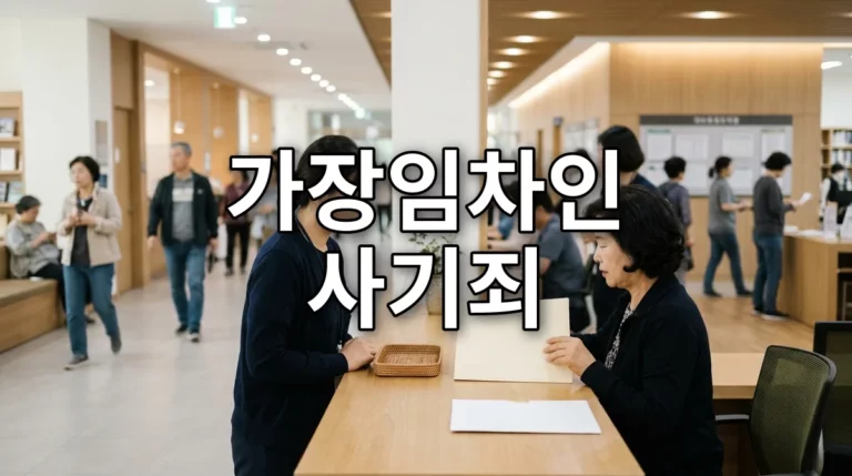 가장임차인 사기죄