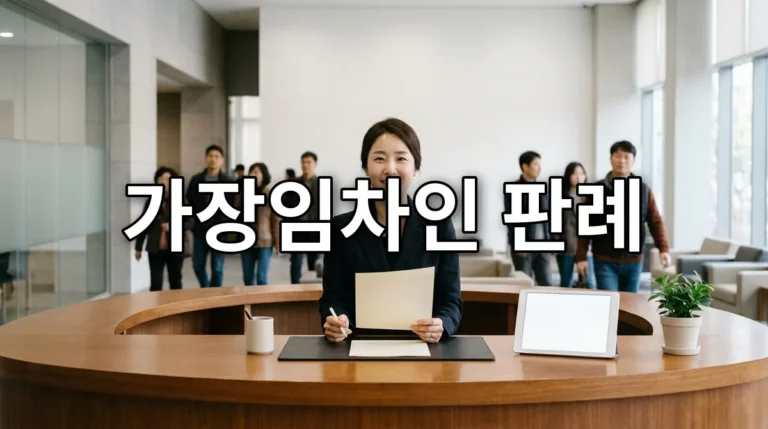 가장임차인 판례