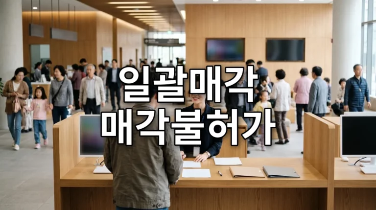 일괄매각 매각불허가
