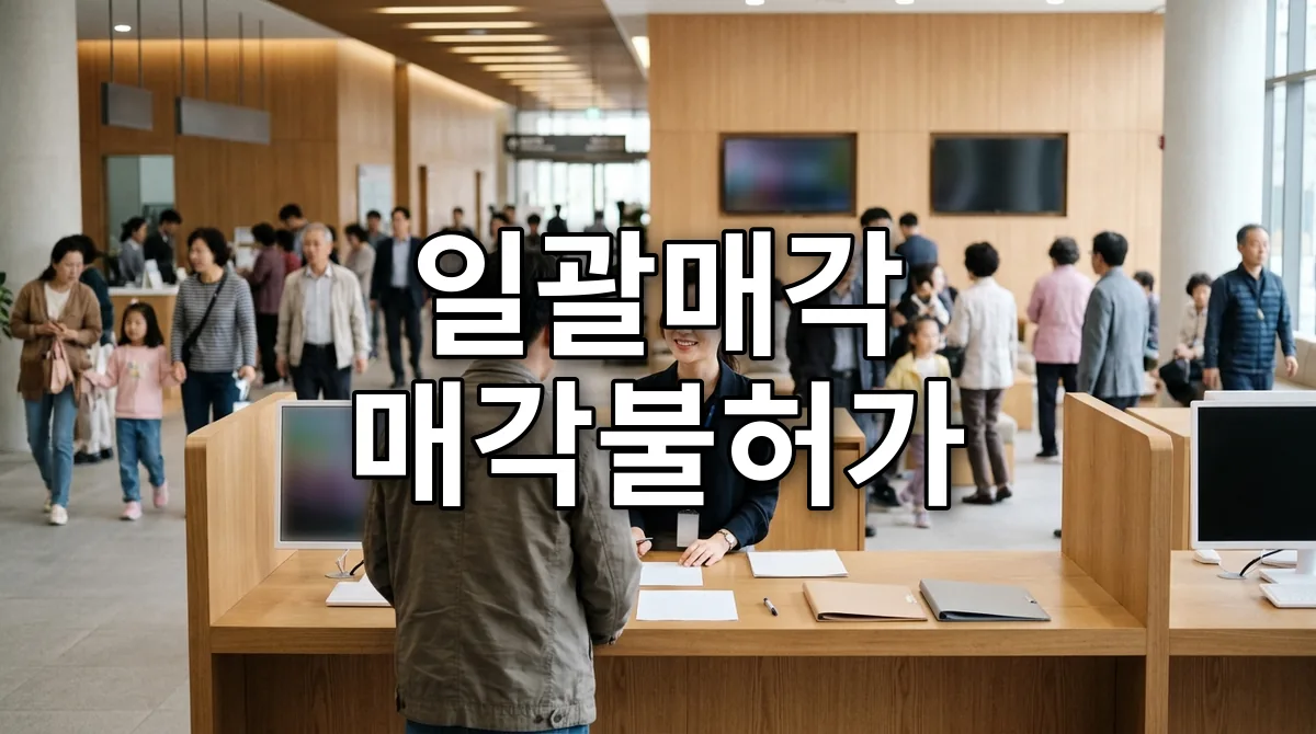 일괄매각 매각불허가