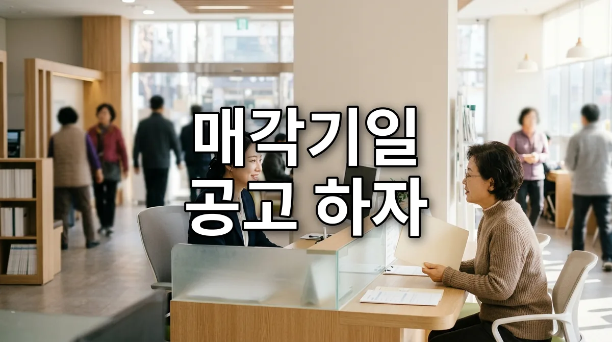 매각기일 공고 하자