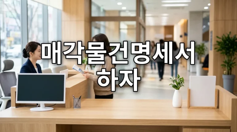 매각물건명세서 하자