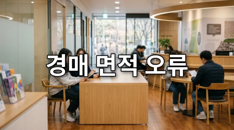 경매 면적 오류