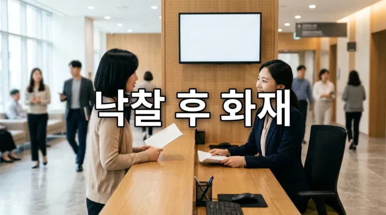 낙찰 후 화재