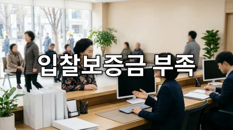 입찰보증금 부족