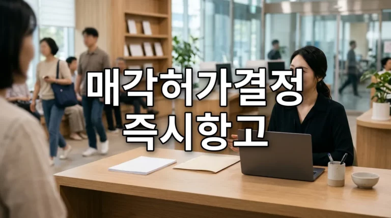 매각허가결정 즉시항고