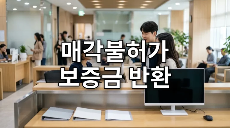 매각불허가 보증금 반환