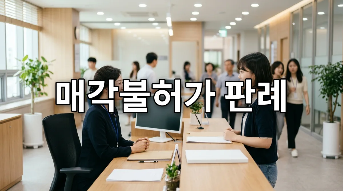 매각불허가 판례